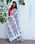 Sparkling Dew Hand Block Printed Mul Mul Cotton Saree