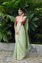Handwoven Mint Chanderi Saree