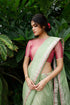 Handwoven Mint Chanderi Saree