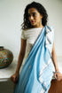 Handwoven Blue Chanderi Saree