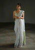 Handwoven Grey Chanderi Saree