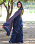 Dragonfly Dream Hand Block Printed Cotton Saree