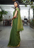 Handwoven Emerald Bengal Cotton Saree