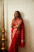 Handwoven Red & Gold Banarasi Saree