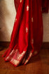 Handwoven Red & Gold Banarasi Saree
