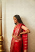 Handwoven Red & Gold Banarasi Saree