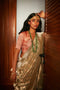 Handloom Gold Mulberry Silk Saree