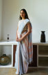 Handwoven Linen Striped Saree