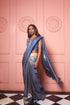 Handwoven Gold & Blue Banarasi Saree