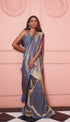 Handwoven Gold & Blue Banarasi Saree