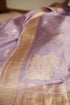 Handwoven Lavender Banarasi Saree