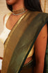 Handwoven Gold & Green Banarasi Saree