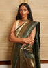 Handwoven Gold & Green Banarasi Saree