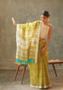 Handwoven Lemon Maheshwari Cotton Silk Saree
