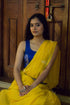 Handwoven Yellow Bengal Jamdani Saree