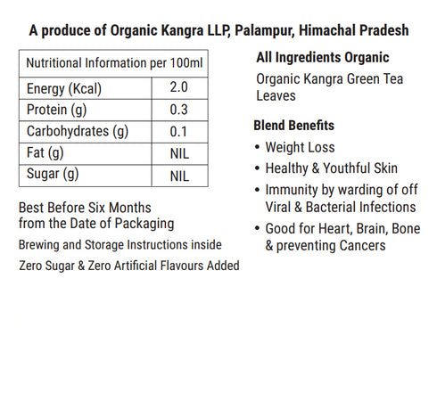 Organic Pure Whole Leaf Green Tea